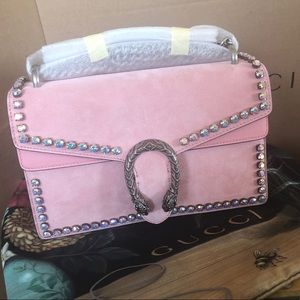 Gucci Bags - Gucci Dionysus Rhinestone Bag Pink Suede NEW Gucci Bags - Gucci Dionysus Rhinestone Bag Pink Suede NEW